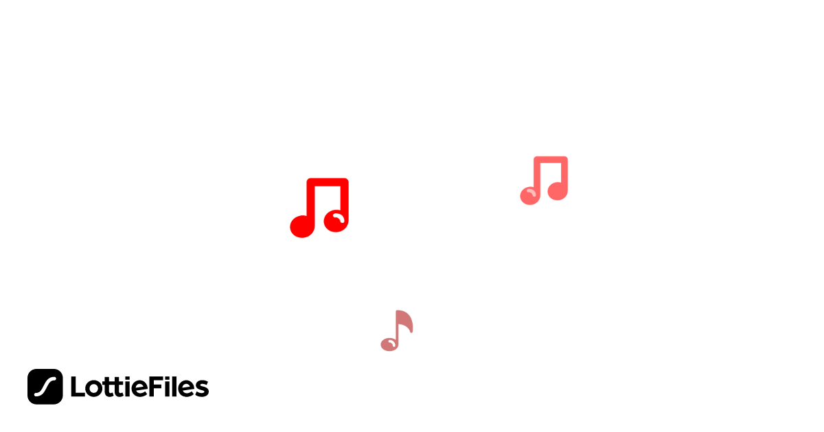 Free Notes Music Animation by Jean | LottieFiles