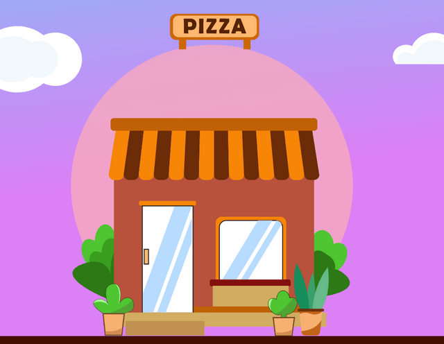 pizza shop lottie animation