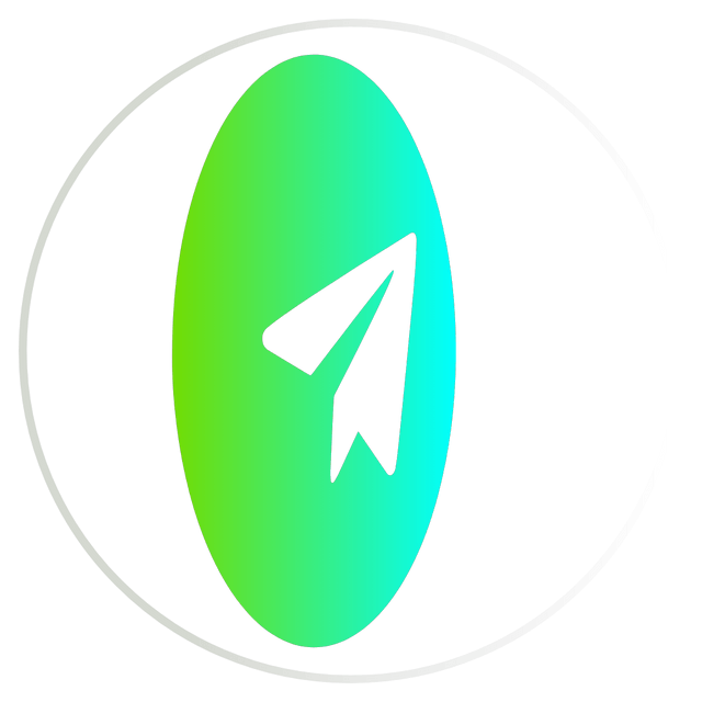 Telegram gradient color 3D icon rotation Lottie JSON animation