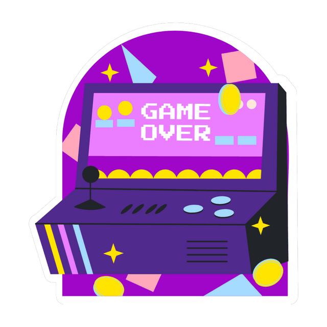 Retro video game animation