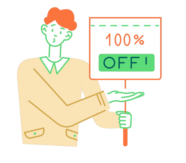 100% Discount Sell Offer