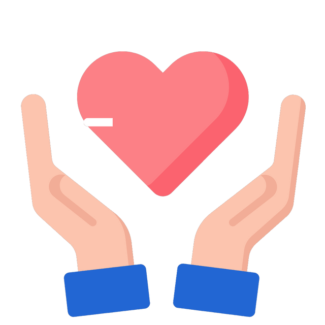 Heart in hands