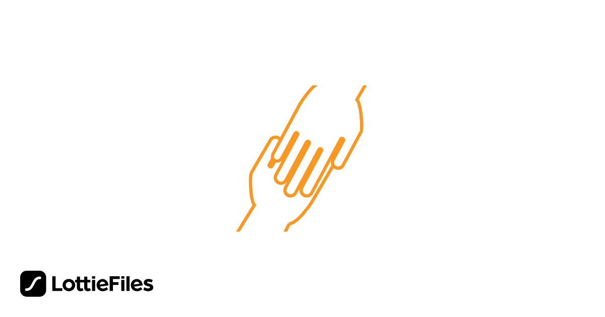 Free orange helping hand Animation by Samuel | LottieFiles