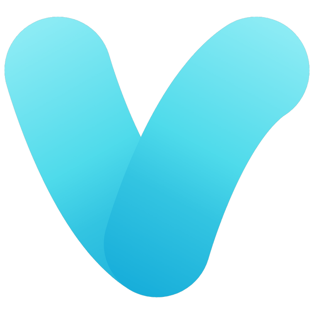 Gradient V icon Lottie JSON animation