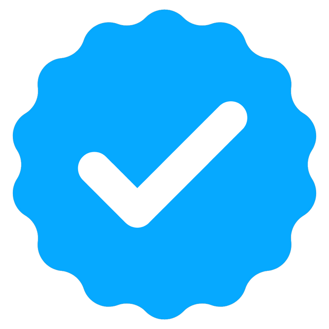 Blue Tick Verified Lottie Animation Loop UI Checkmark