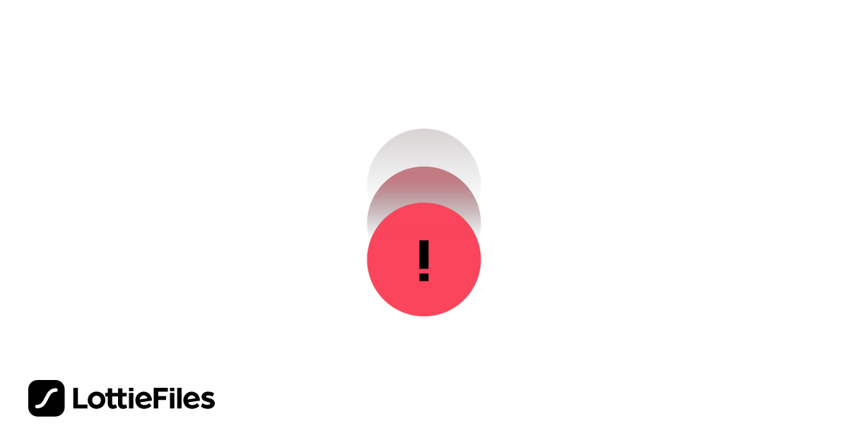 Free Alert Animation by Hen | LottieFiles