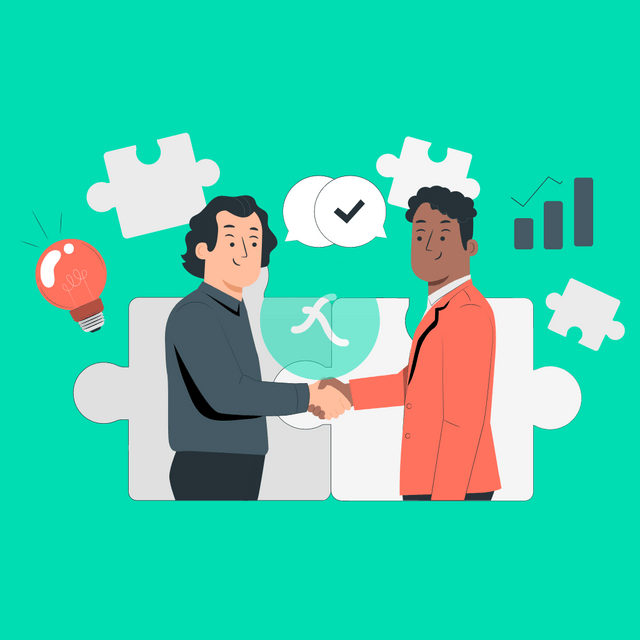 Partnership Lottie JSON animation