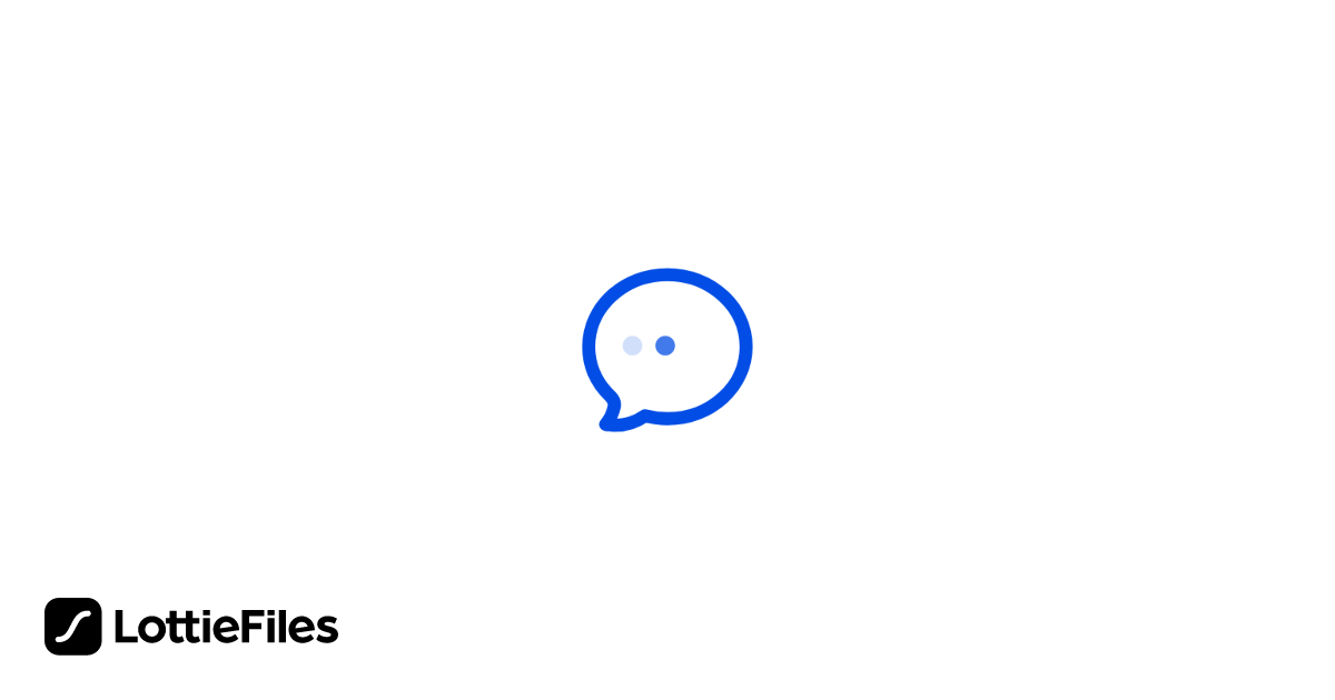 Chat Button Animation Free Chat Animation by Hardik D | LottieFiles