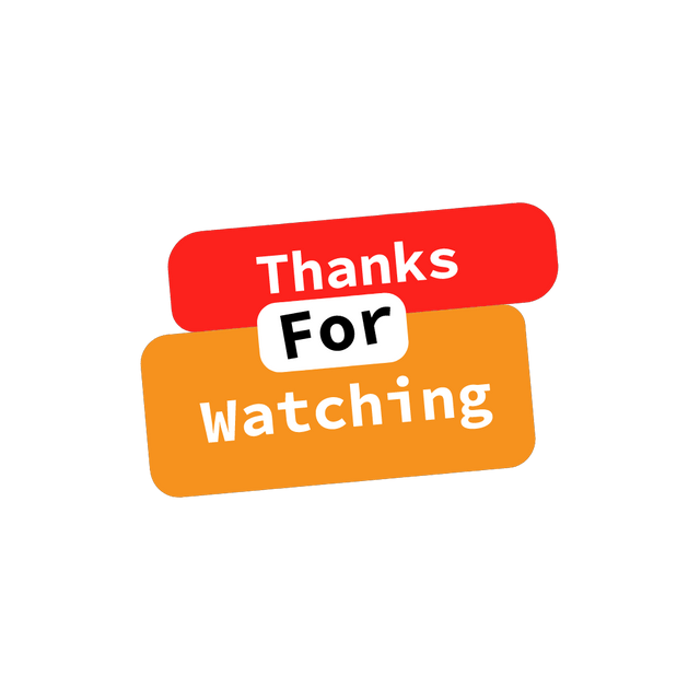 Thanks For Watching Animated