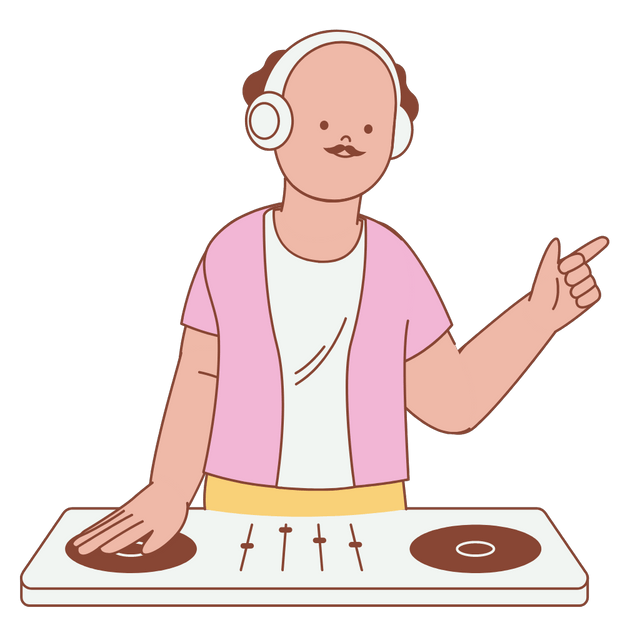 Man Playing DJ Music