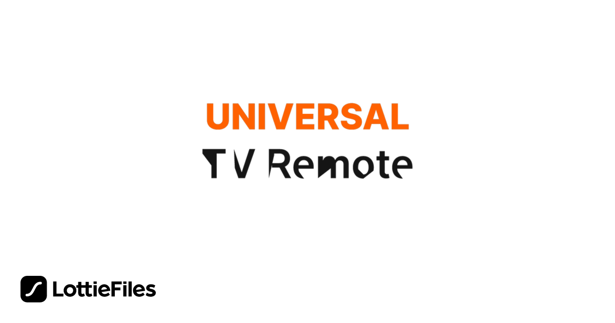 Free tv remote Animation by MR | LottieFiles