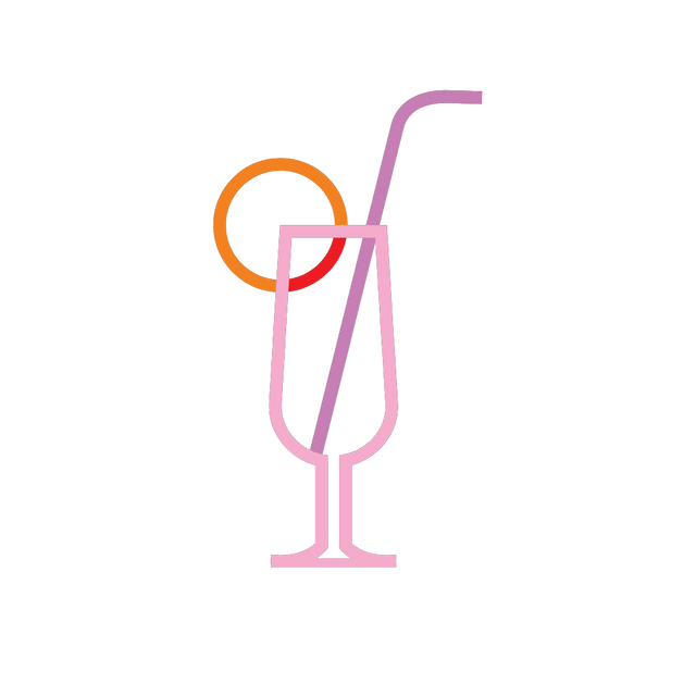 Cocktail drink animation