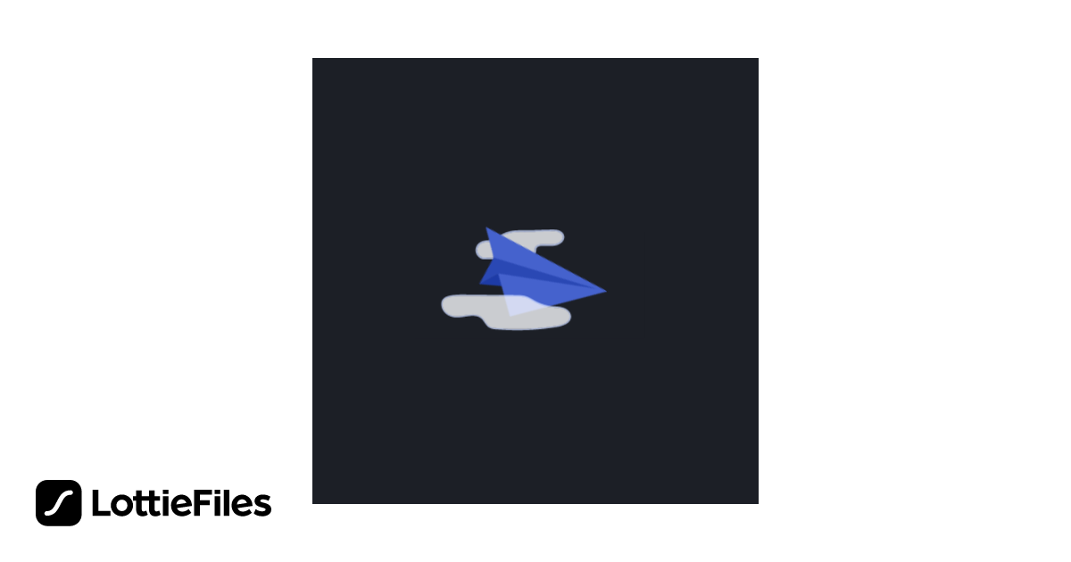 Free Paper Plane Loading Animation by Lauren Austin | LottieFiles