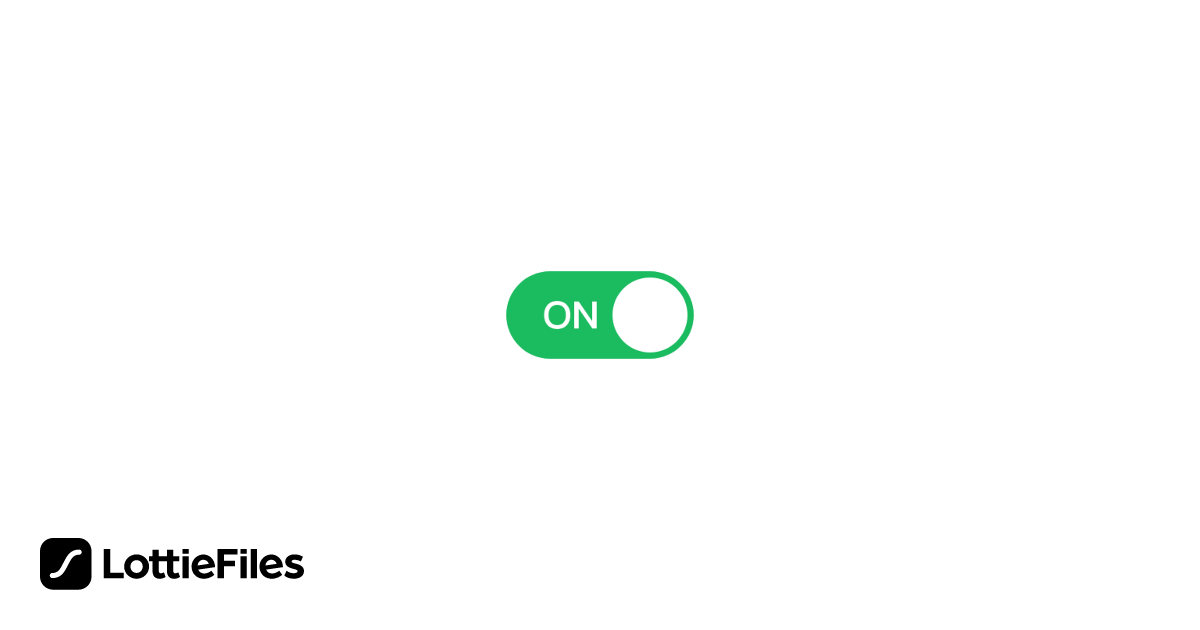 Free on off switch green Animation by Robert | LottieFiles