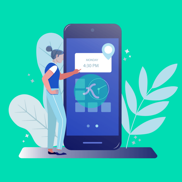 Appointment booking Lottie JSON animation