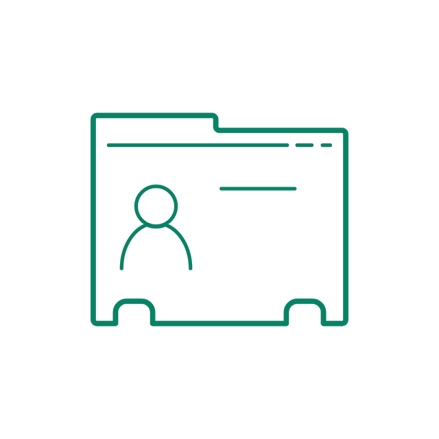 Research icon Lottie JSON animate by RJLottieJSON