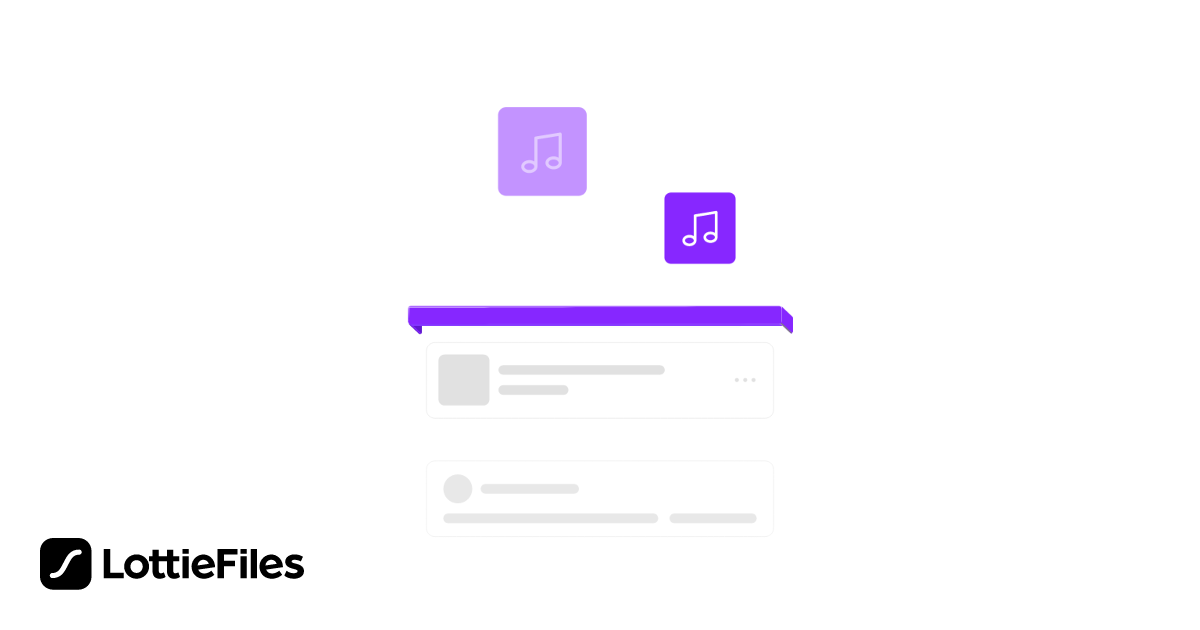 Music Loading Animation Free Social Music Loading Animation Animation by Luke Kollman | LottieFiles