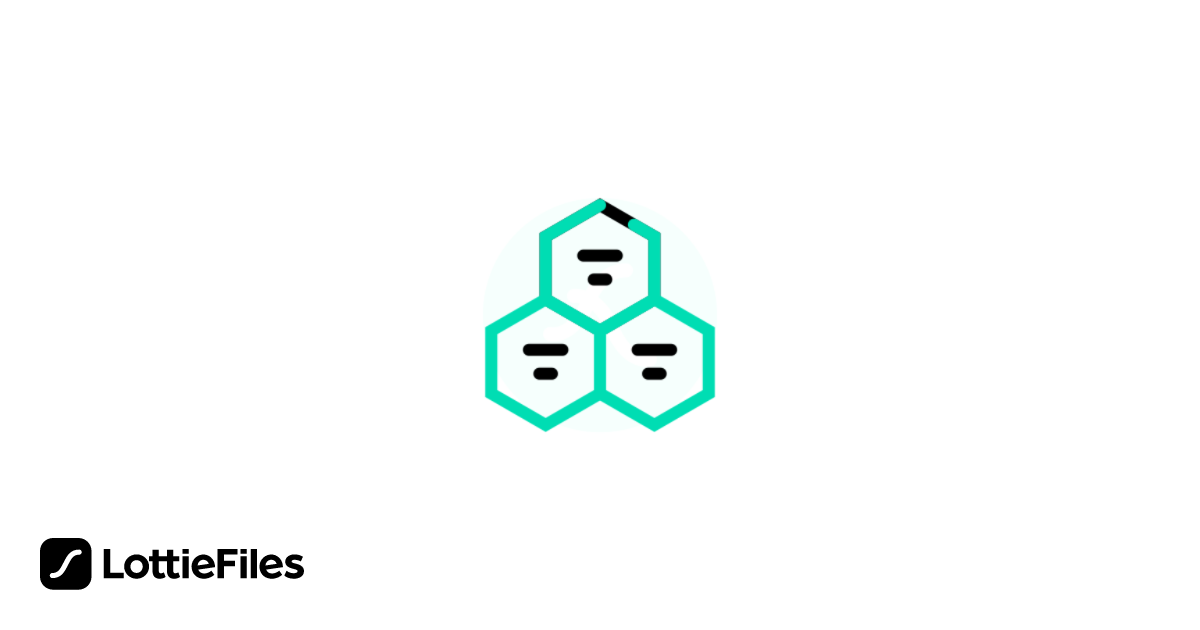 Free Hexagonal icon Lottie JSON animation Animation by Weblodge ...