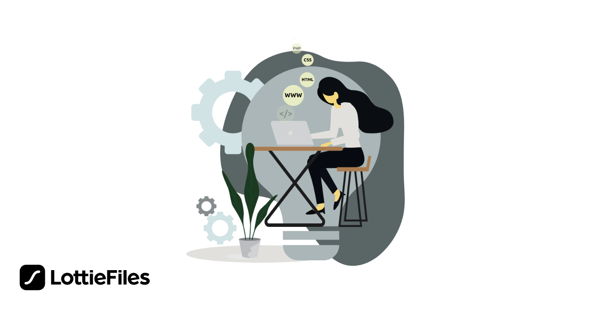 Free Programmer Animation by Hanna Glozman | LottieFiles