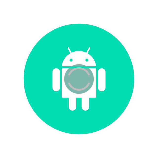 Android liquid fillup icon Lottie JSON animation