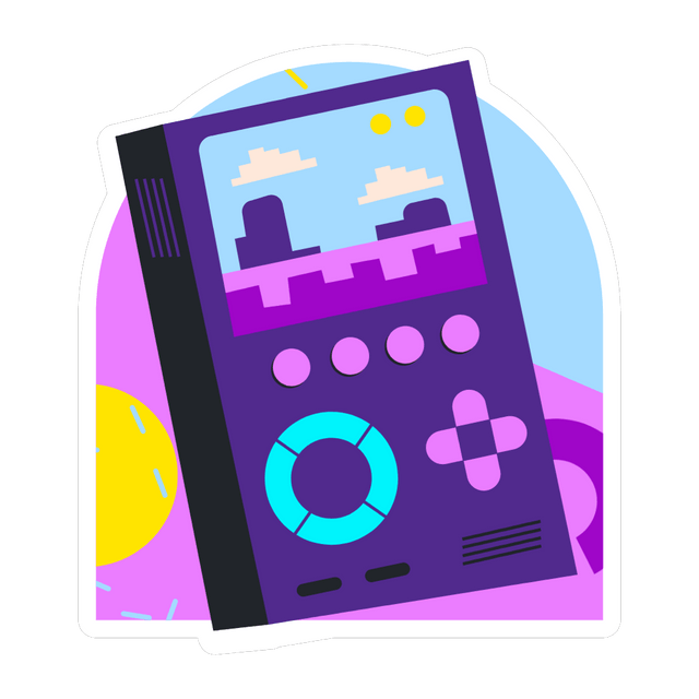 Retro video game animation