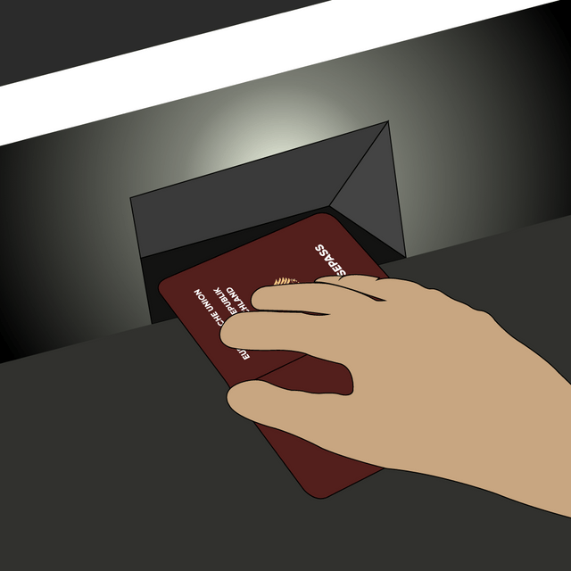 assport scanner Lottie JSON animation