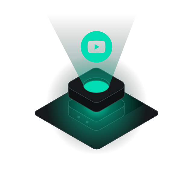 Youtube 3D icon rotation Lottie JSON animation