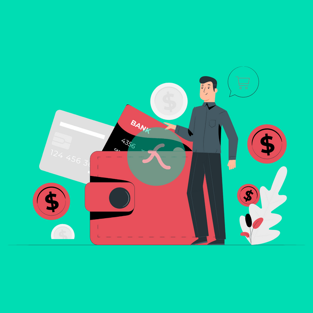 Wallet card Lottie JSON animation