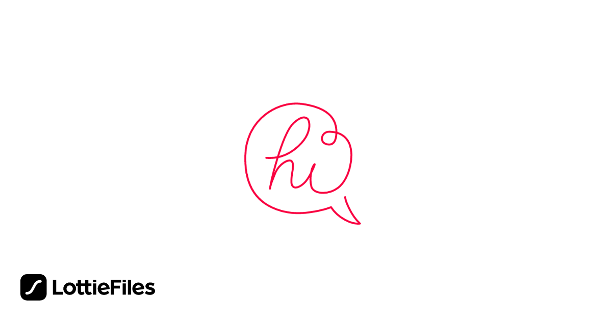 Free Hi text in a chat form Animation by Akbar | LottieFiles