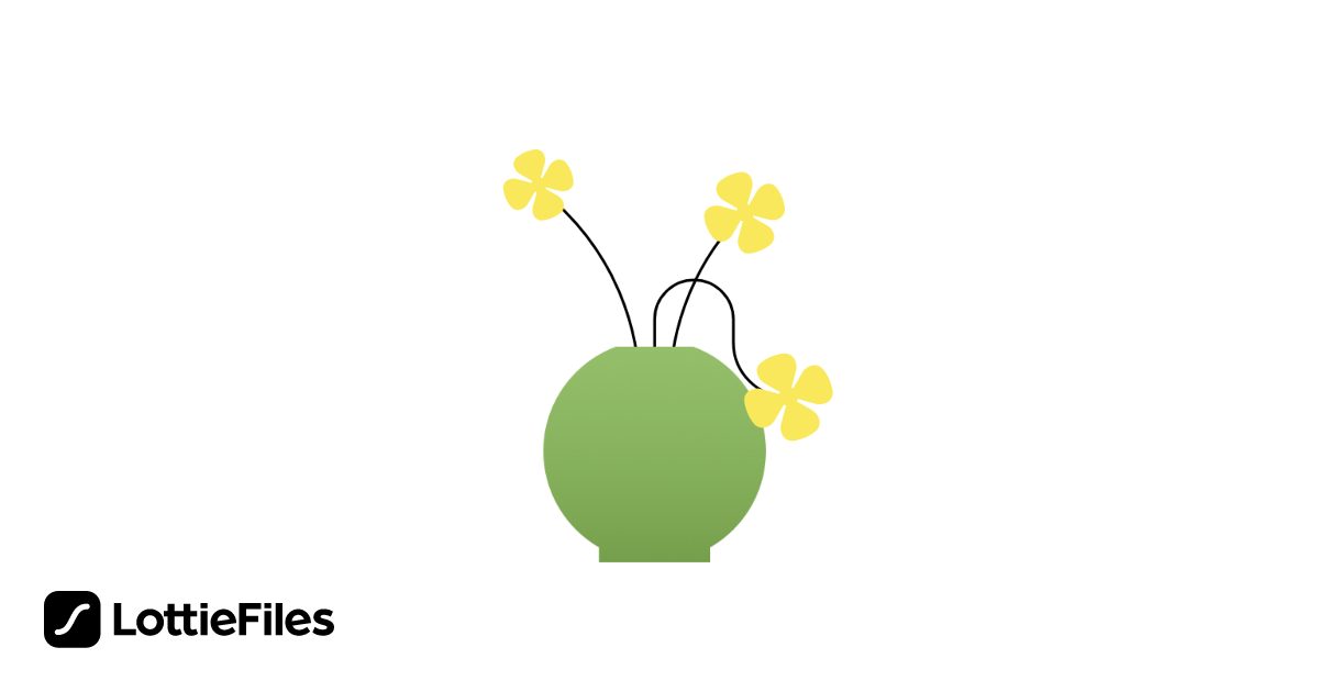 Free Flower in round base Animation by HyunA Cho | LottieFiles