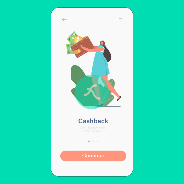 Cashback Lottie JSON animation