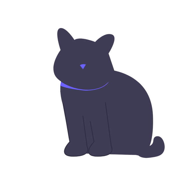 Cute cat moveing lottie animation