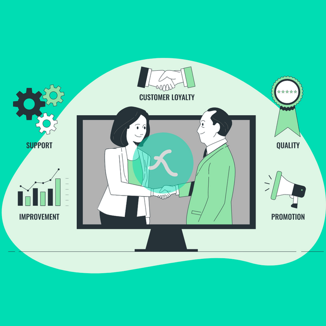Business deal Lottie JSON animation