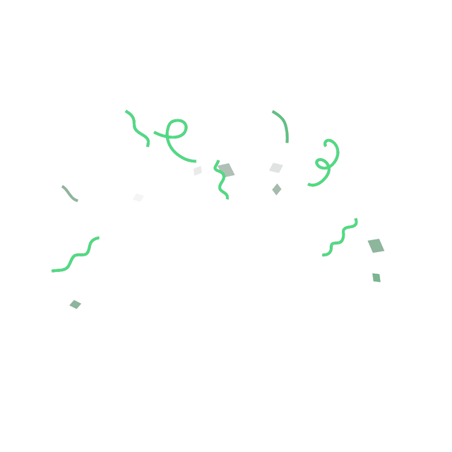 Green confetti