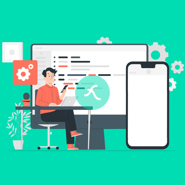 Responsive design Lottie JSON animation