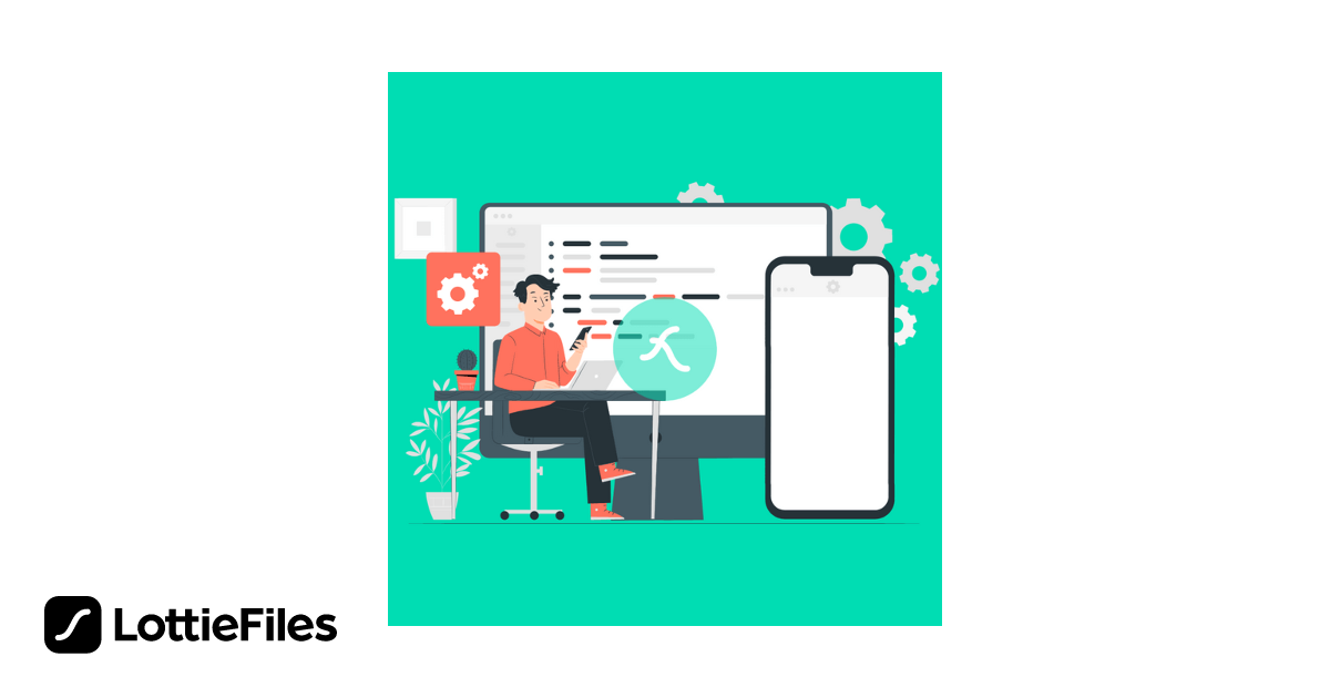 Free Responsive design Lottie JSON animation Animation by Weblodge ...