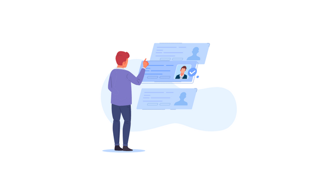Animation choosing best candidate