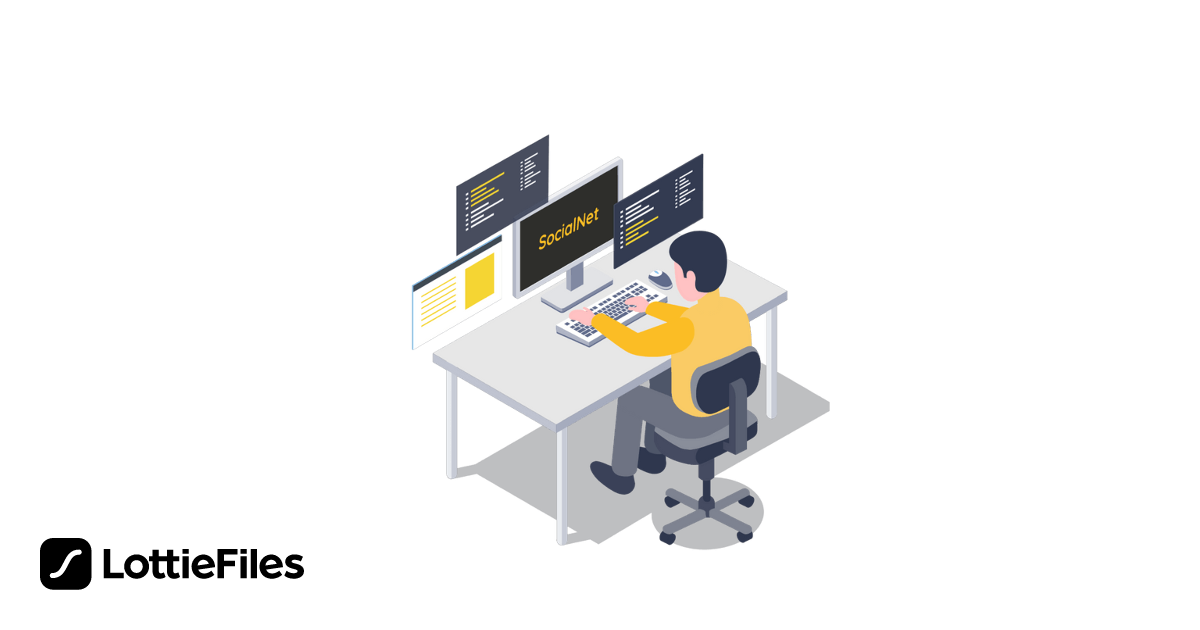 Free Computer User Animation by Rkm | LottieFiles