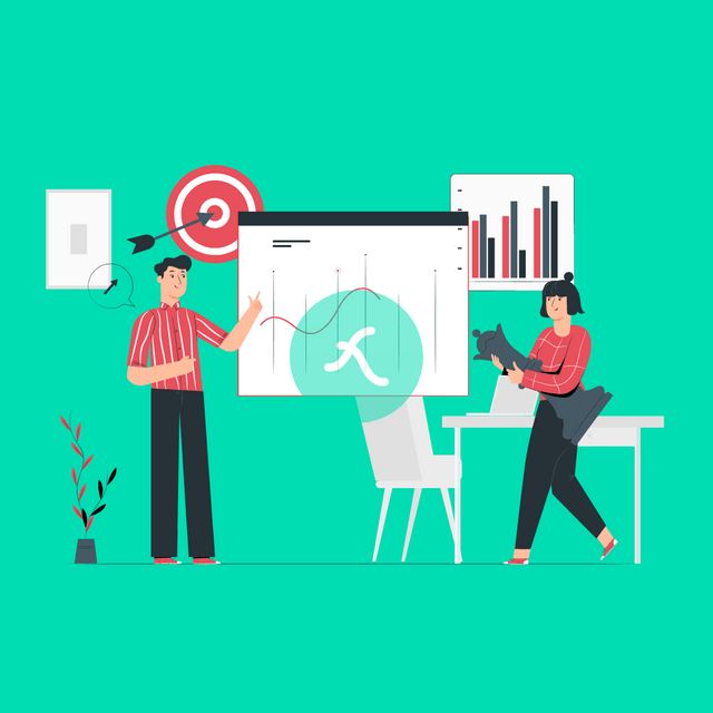 Social strategy Lottie JSON animation