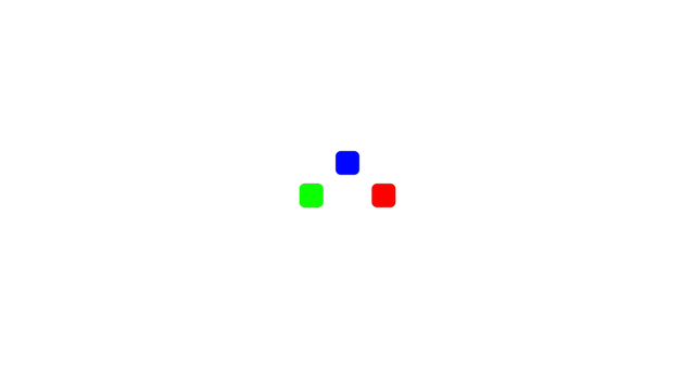 3 Rounded Colorful Move Up Down Loop