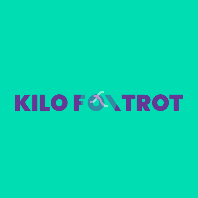 Kilo Foxtrot logo Lottie JSON animation