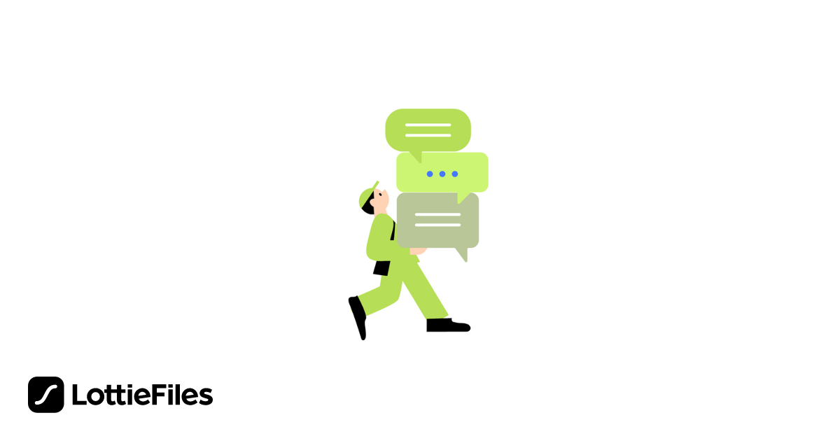 Chat Course Animation Free Chat Walk cycle Animation by marta | LottieFiles