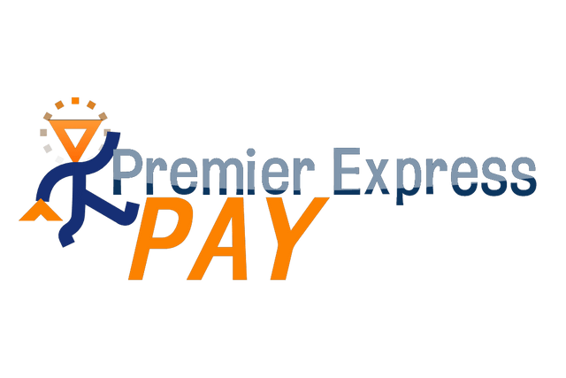 character pay premier express logo Lottie JSON animation