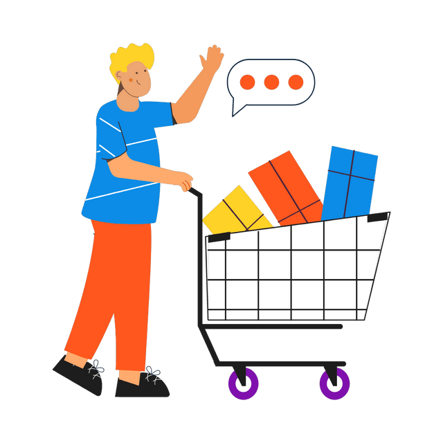 Shopping Lottie JSON animation