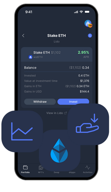 Stake ETH Page image1