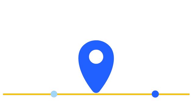 Location Pin In Flat Line