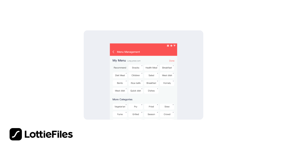 Free Custom menu Animation by owlling | LottieFiles