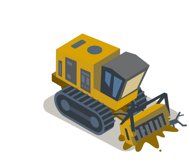 2D Isometric Bulldozer