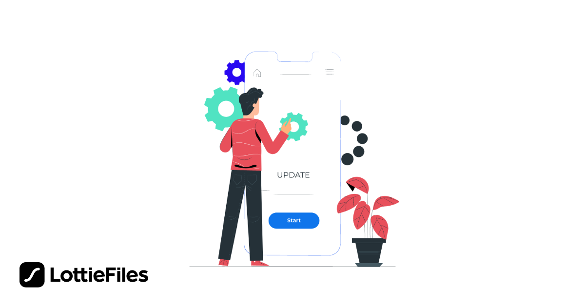 Free App Update Animation by unique | LottieFiles