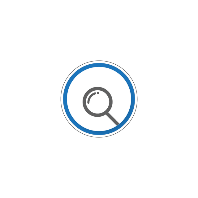 Search Animated Magnifying Glass Icon blue Color